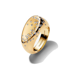Anello Sigillo Grande con Pietre Luminose (Misura 56)