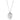Pendente Dextera Taglio Round, Bianco, Placcato rodio