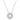 Pendente Sublima Taglio Round, Bianco, Placcato rodio