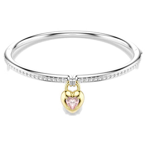 Bracciale rigido Idyllia Taglio misto, Cuore, Rosa, Mix di finiture