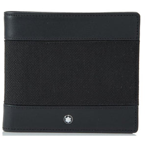 Portafoglio Montblanc Meisterstuck in pelle e tessuto 8cc