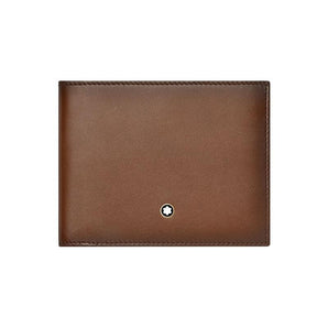 Portafoglio Montblanc Meisterstuck in pelle marrone sfumata 6cc