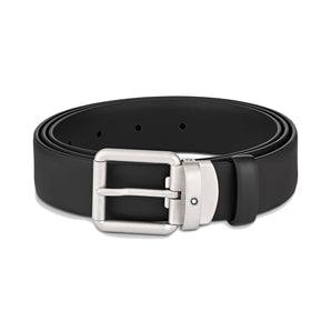 Cintura montblanc in pelle nera