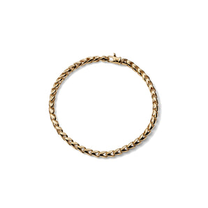 Bracciale Unoaerre catena spiga dorata