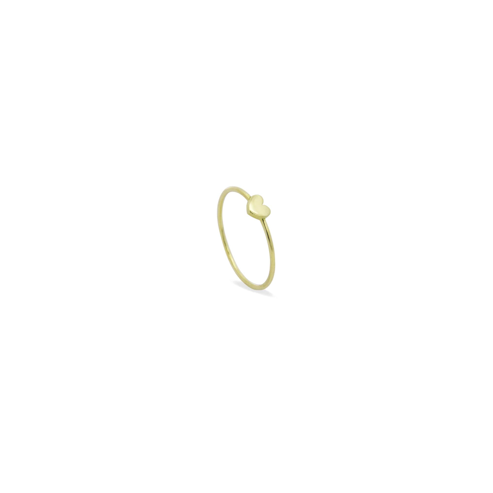 Anello con cuore Rue des Mille in oro