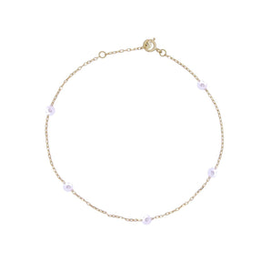 Bracciale in oro e perle Rue des Mille