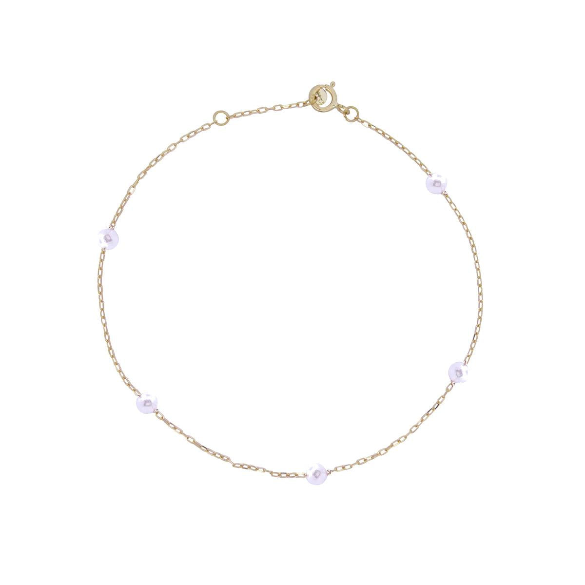 Bracciale in oro e perle Rue des Mille