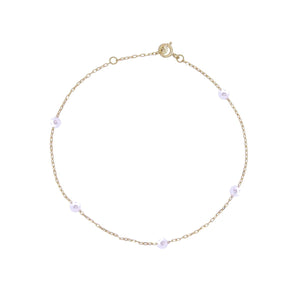 Bracciale in oro e perle Rue des Mille