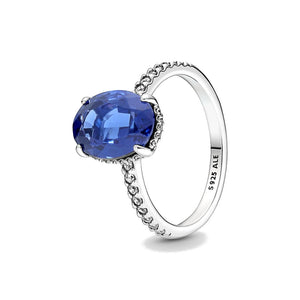 Anello Pandora pietra blu (Misura 54)