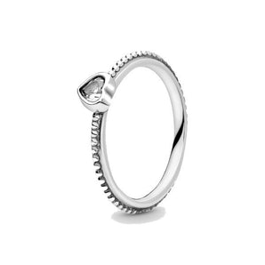 Anello Pandora decorato con cuore (Misura 58)