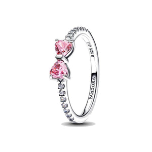 Anello Fiocco Luminoso Rosa (Misura 54)