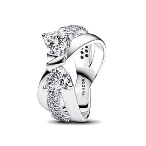 Anello Fascia Intrecciata con Fiocco Luminoso (Misura 60)