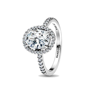 Anello Punto Luce Ovale (Misura 48)