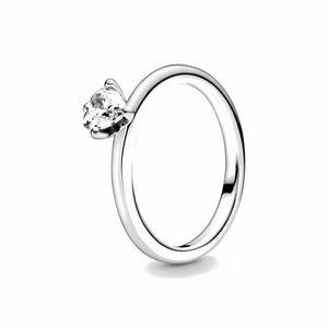 Anello Pandora solitario con cuore (Misura 54)