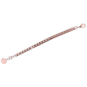 Bracciale unoaerre in bronzo dorato rosa