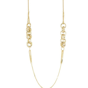 Collana Unoaerre maglia grumetta alternata