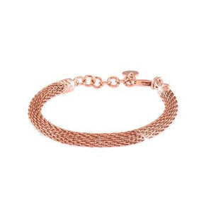Bracciale Unoaerre maglia a rete rosè