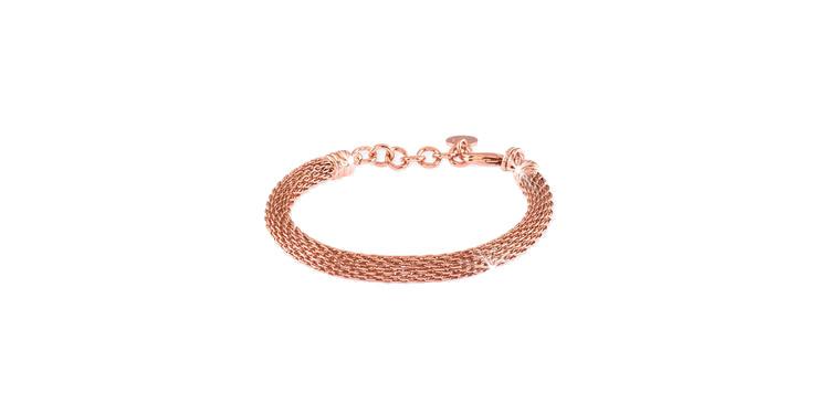 Bracciale Unoaerre maglia a rete rosè