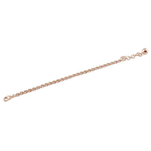 Bracciale Unoaerre catena a corda placcato in oro rosa