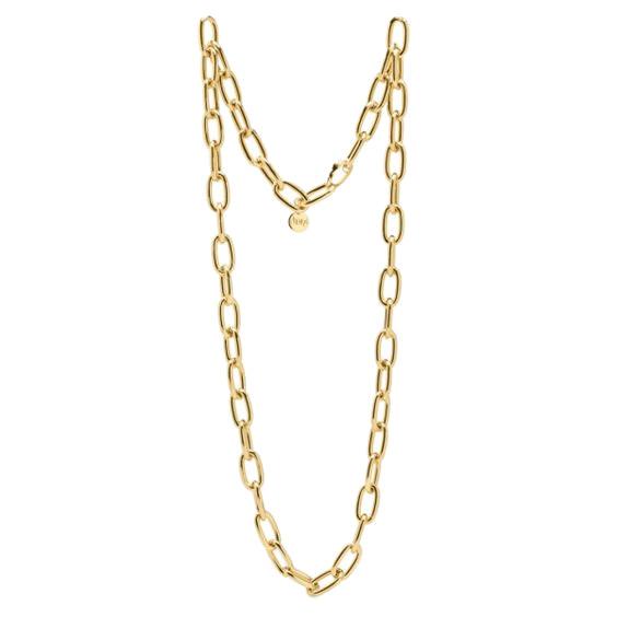 Collana unoaerre da donna in bronzo placcato oro