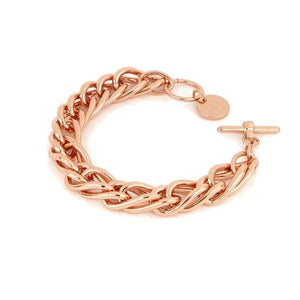 Bracciale unoaerre in bronzo colore oro rosa