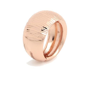 Anello Unoaerre in bronzo dorato rosa