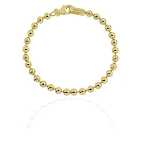 Bracciale Unoaerre catena a palline dorato