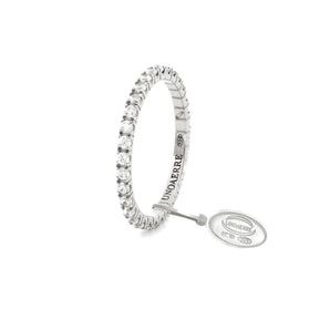 Anello Unoaerre Veretta in argento bianco