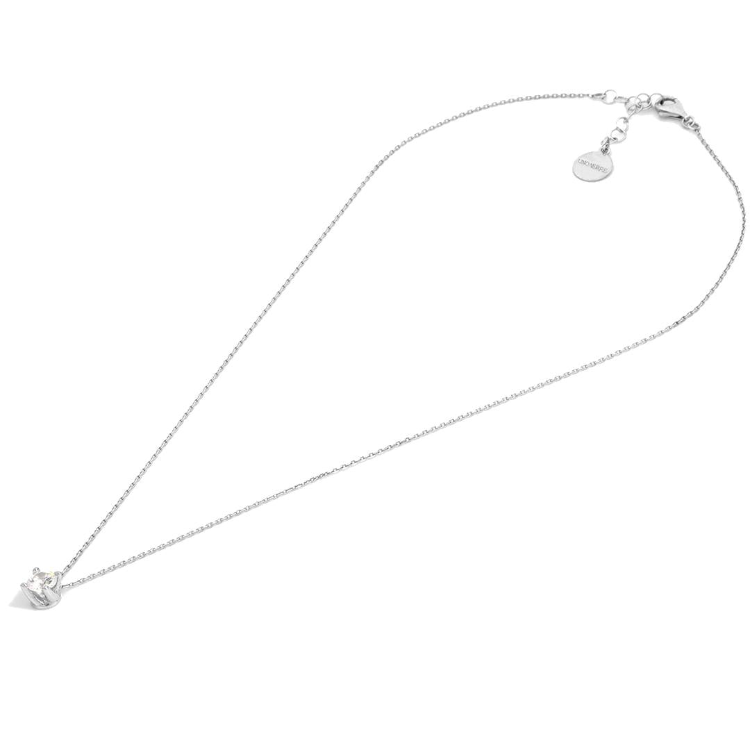 Girocollo Unoaerre Cubic Zirconia in argento bianco