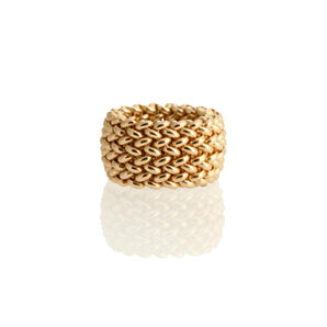 Anello unoaerre in argento dorato Chicco