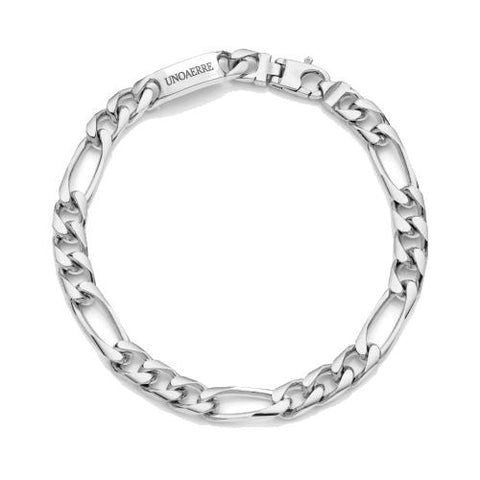 Bracciale uomo catena fantasia in argento Unoaerre