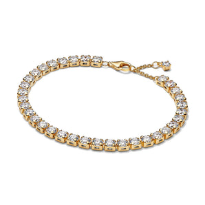 Bracciale Tennis con Pietre grandi
Placcatura in Oro 14k (Misura 18 cm)