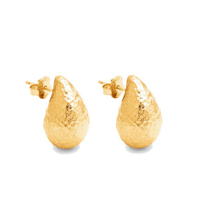 Orecchini goccia martellati