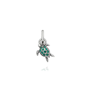 Mini charm Tartaruga cristal verde