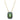 Pendente Sublima Taglio ottagonale, Verde, Finitura oro 18K
