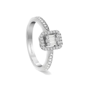 Anello Salvini Gioielli collezione Magia oro bianco e diamanti