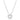 Pendente Ariana Grande x Swarovski Crystal Pearl, Taglio Round, Fiore, Bianco, Placcato rodio