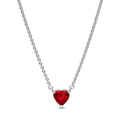 Collana Pandora Cuore Rosso