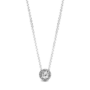 Collana Pandora Punto Luce scintillante rotondo