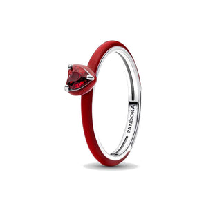 Anello Rosso Chakra Heart Pandora MEArgento Sterling 925 (Misura 50)