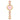 Orologio Idyllia Heart Bracciale in cristallo, Rosa, Finitura in tono dorato