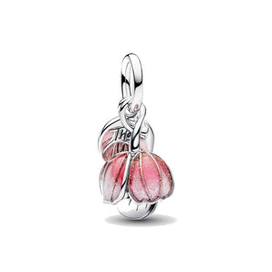 Charm Pendente Fiore "Thank you"