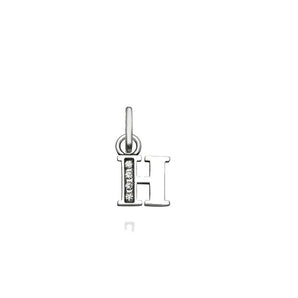 Mini charm H cristal