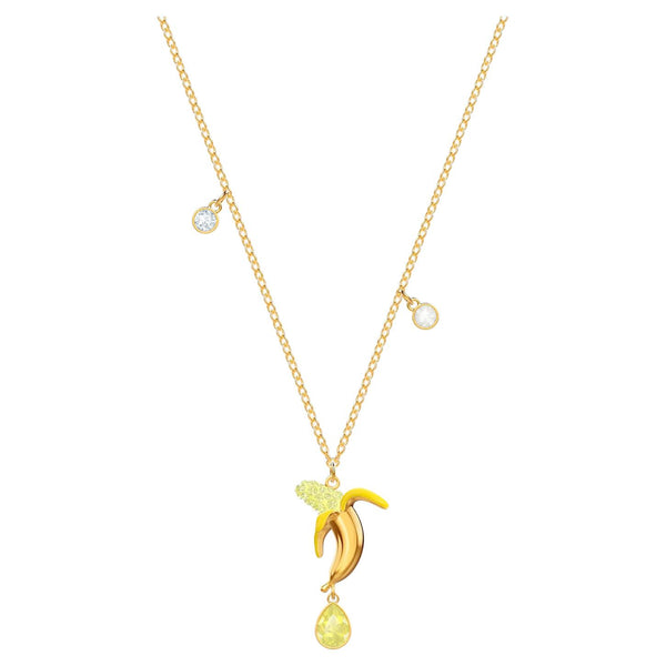 Collana Swarovski Pendente No Regrets Banana, multicolore, placcatura oro