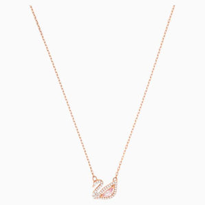 Collana Swarovski Dazzling Swan, multicolore, Placcato oro rosa