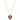 Collana Swarovski Pendente Black Baroque, rosso, Placcato oro