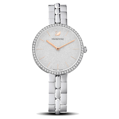 Orologio Cosmopolitan, bracciale di metallo, bianco, acciaio inossidabile