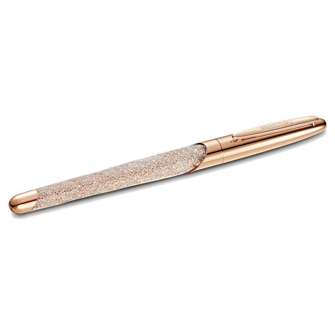 Penna Roller Crystalline Nova, tono oro rosa, placcato color oro rosa