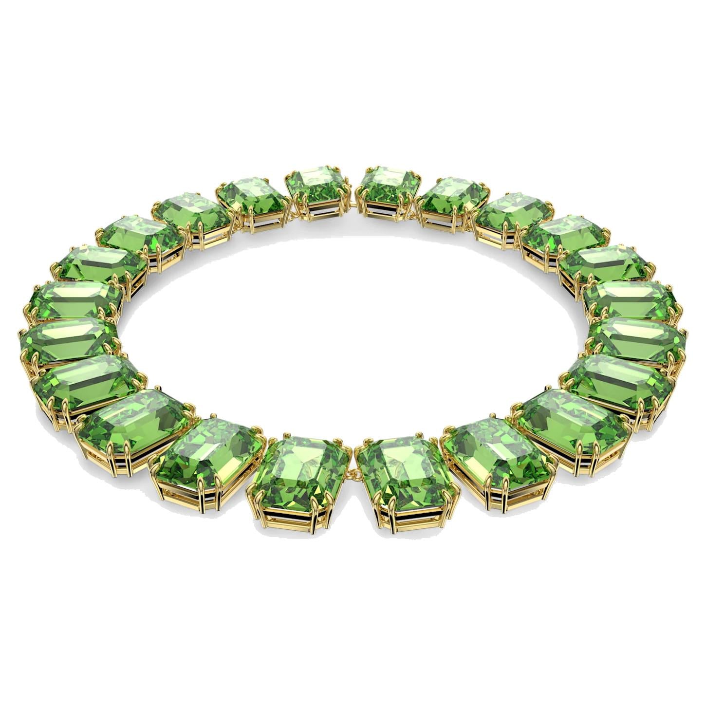 Collana Swarovski Millenia Cristalli taglio ottagonale, Verde