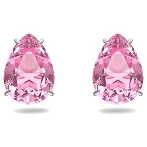 Orecchini Swarovski a lobo Gema Rosa, Placcato rodio